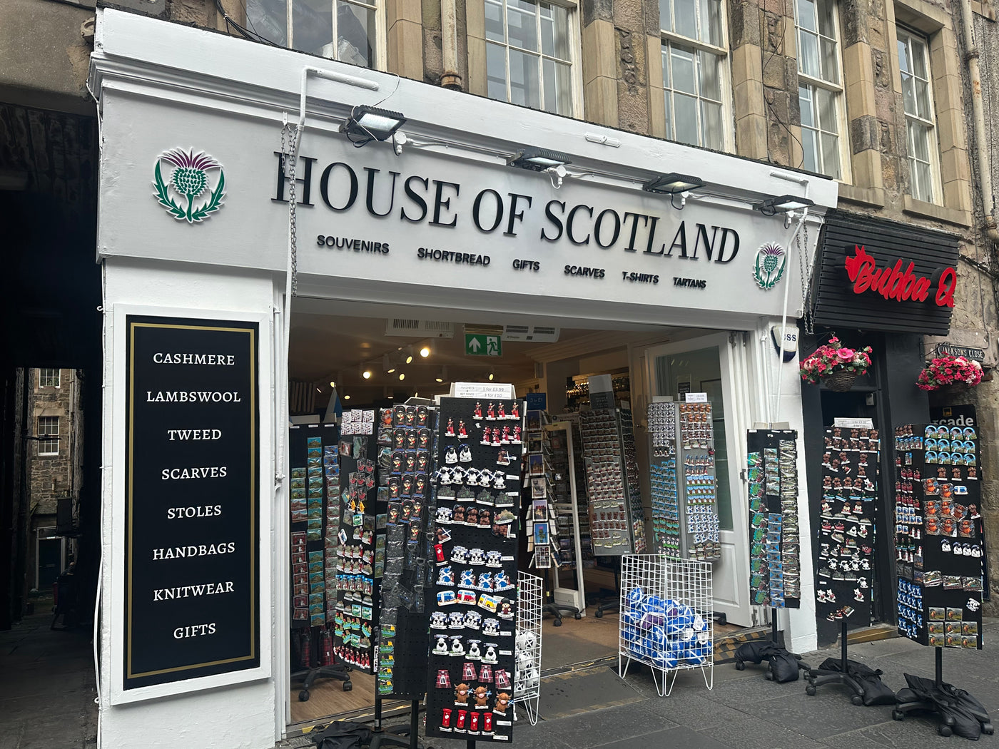 Independent shop front on a UK high street
