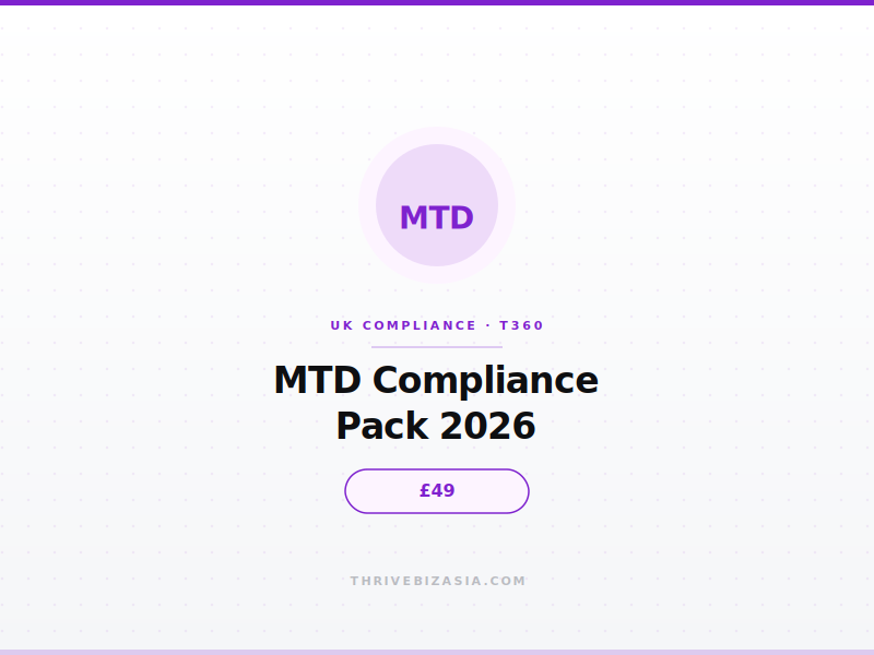 MTD Compliance Pack 2026 — £49
