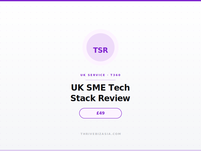 UK SME Tech Stack Review — £49
