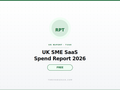 UK SME SaaS Spend Report 2026 — Free